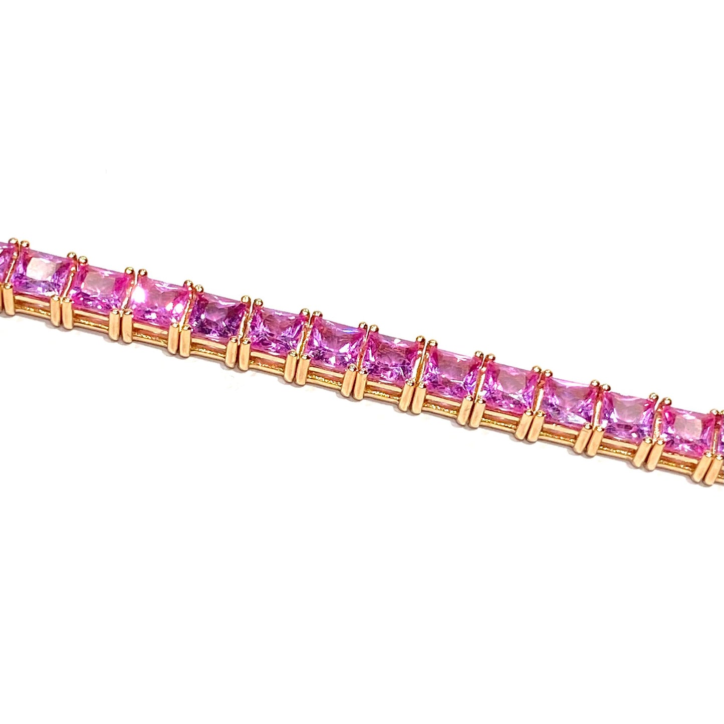 Bracciale Tennis Zaffiri Rosa Ct 13.15