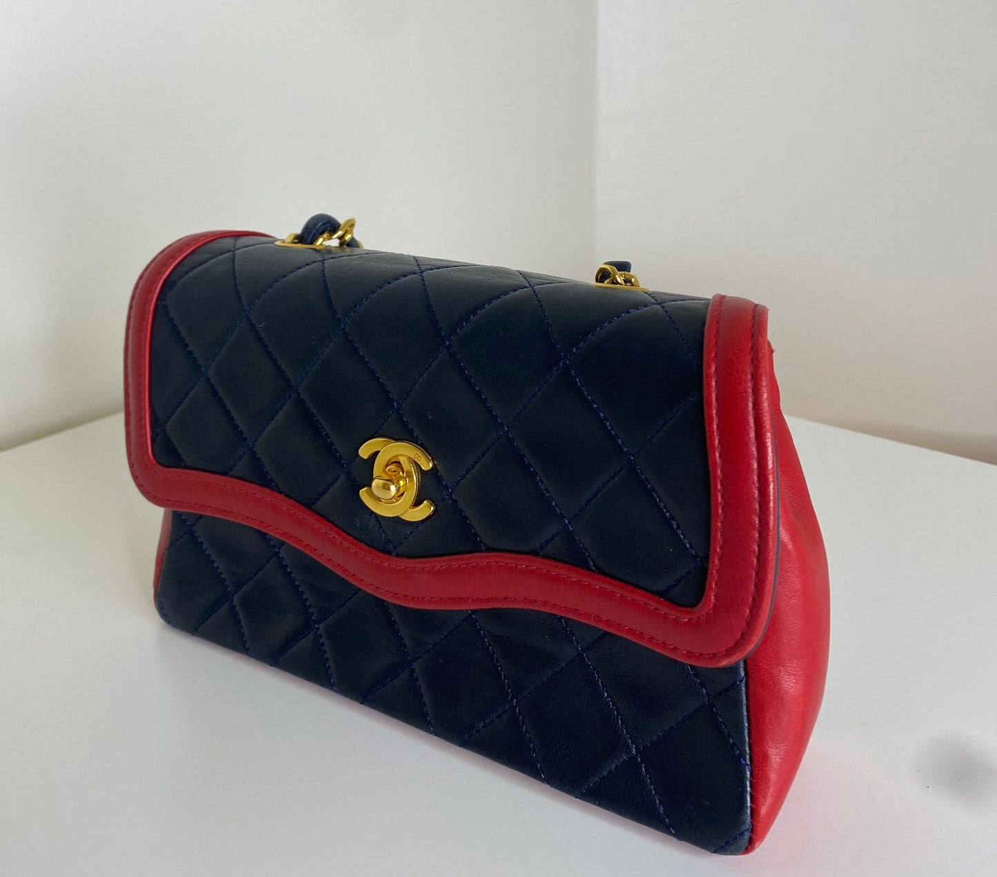 Chanel Vintage blu e rosso