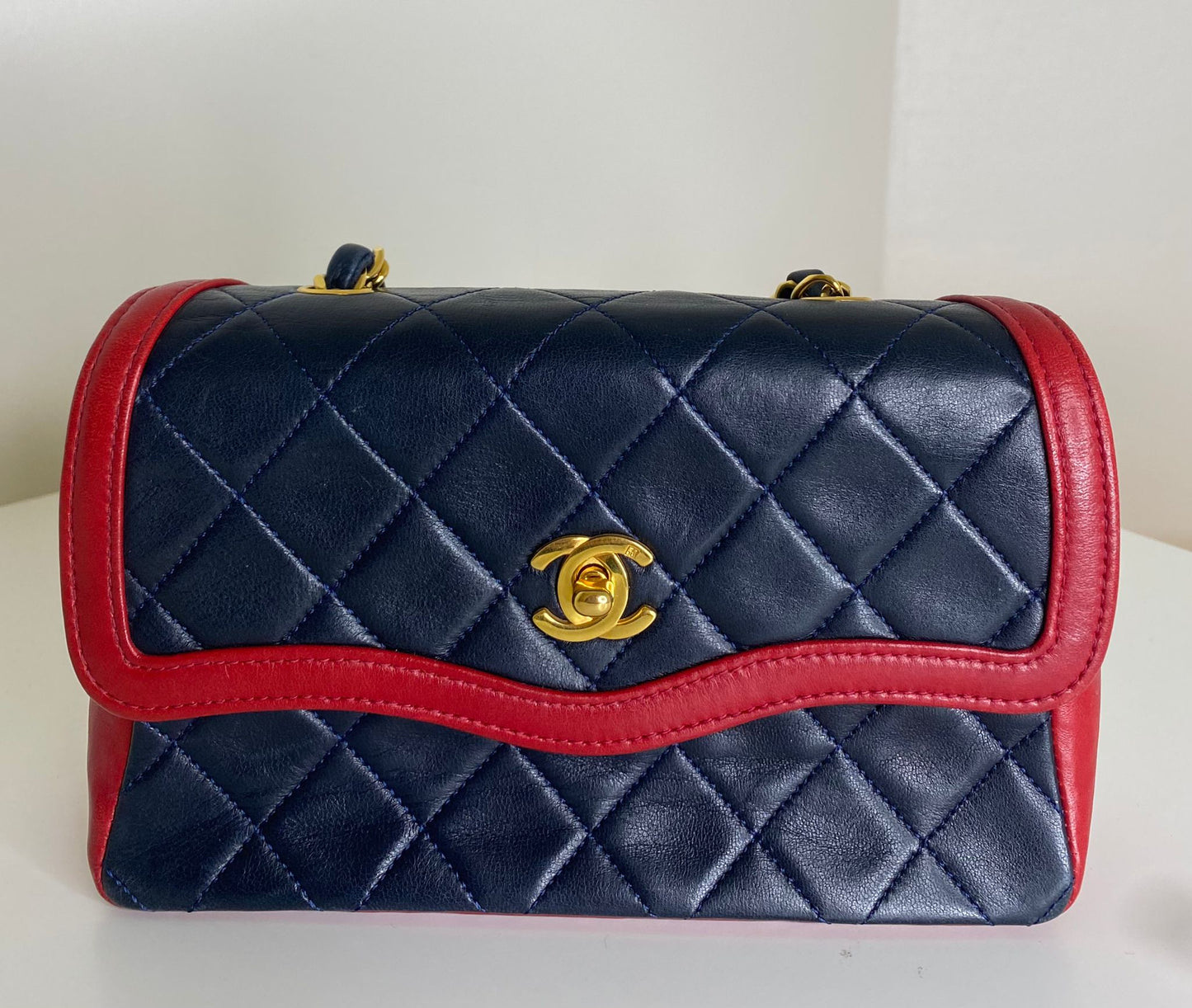 Chanel Vintage blu e rosso