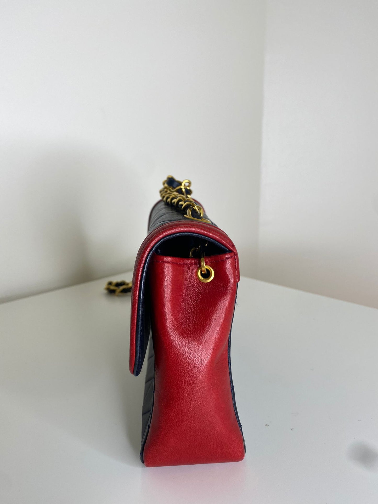 Chanel Vintage blu e rosso