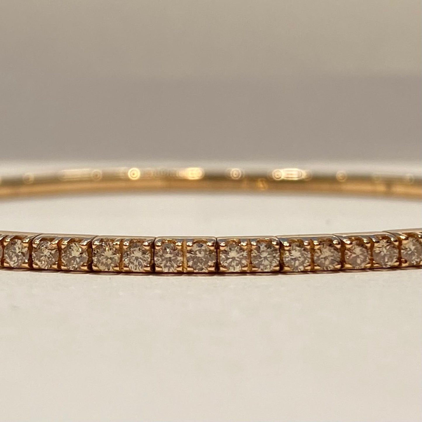 Bracciale Tennis Extensible Diamanti e oro giallo