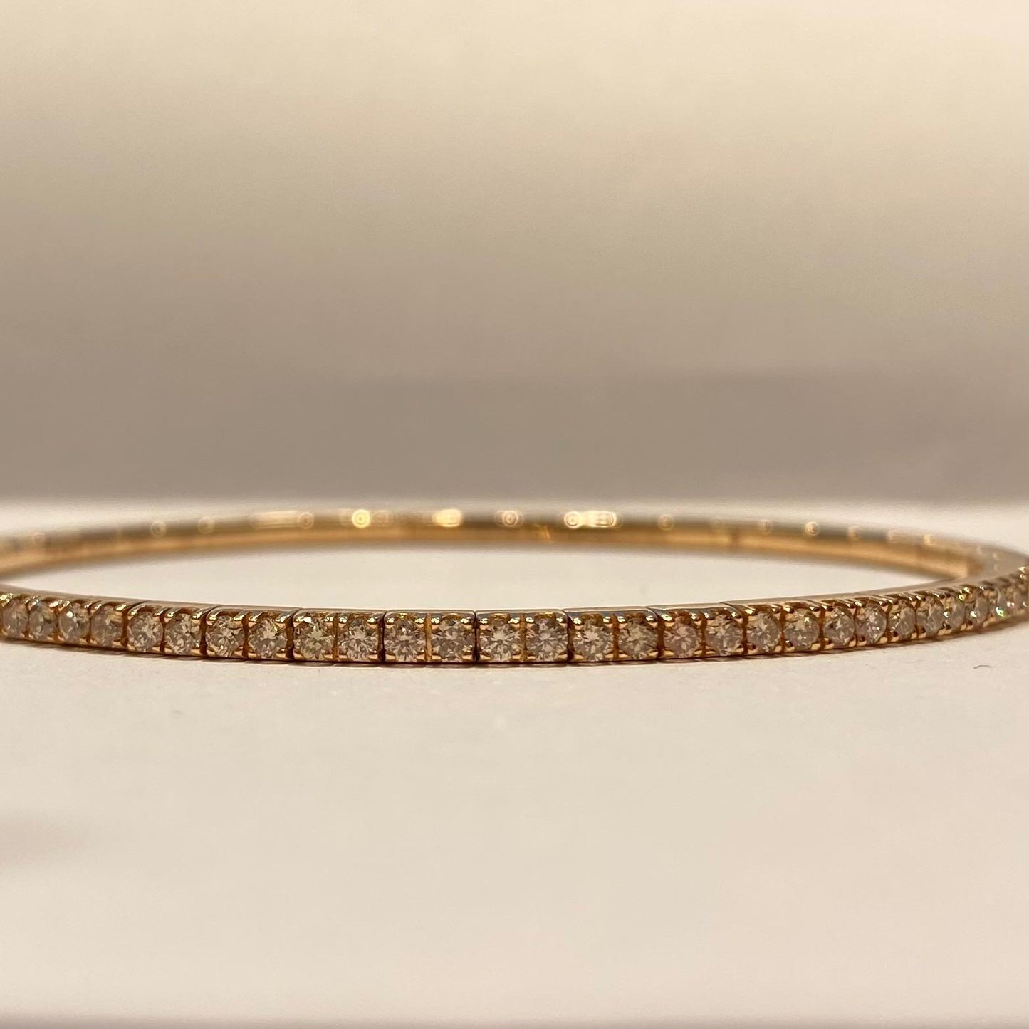 Bracciale Tennis Extensible Diamanti e oro giallo