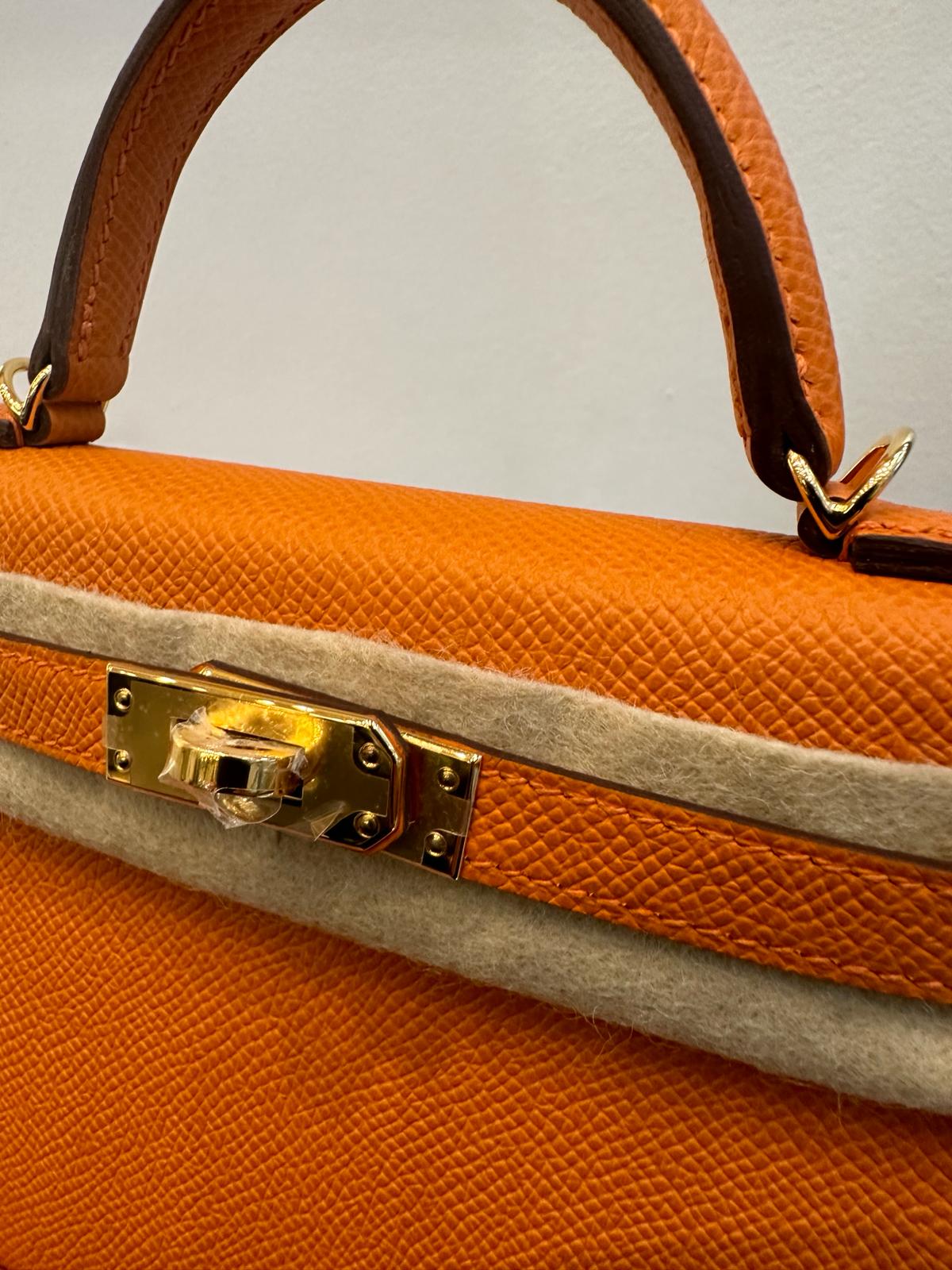 HERMES KELLY II MINI ORANGE 2024