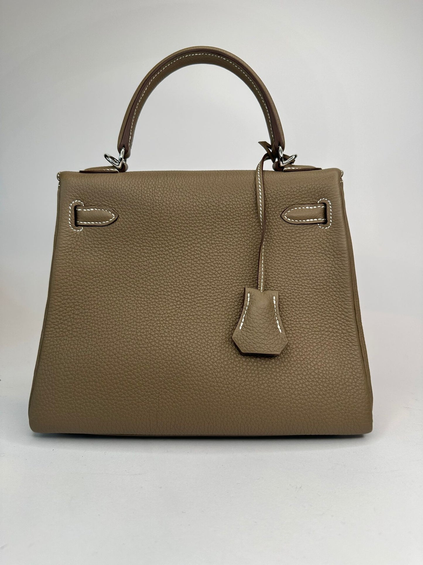 HERMES KELLY II RETOURNE 25 TOGO TAUPE