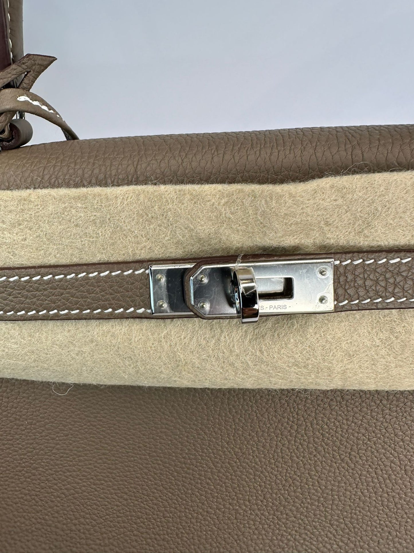 HERMES KELLY II RETOURNE 25 TOGO TAUPE