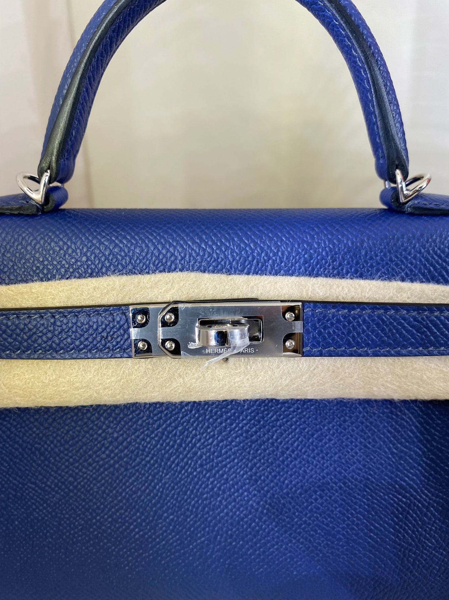 HERMES KELLY 20 EPSOM BLU ZAFFIRO