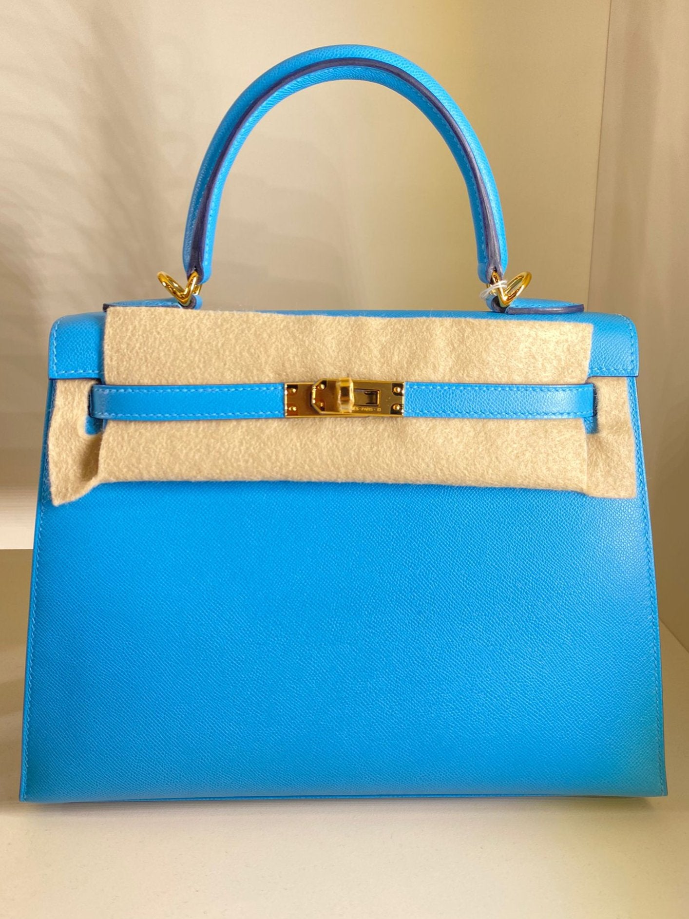 HERMES KELLY II 25 SELLIER AZZURRO 2024