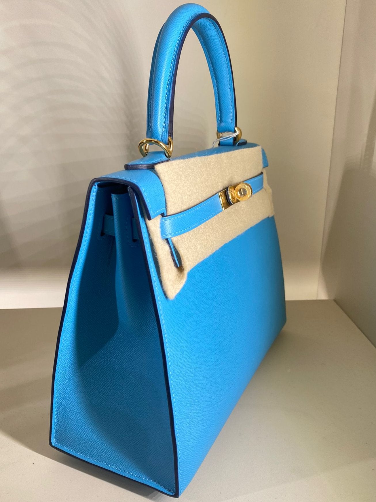 HERMES KELLY II 25 SELLIER AZZURRO 2024