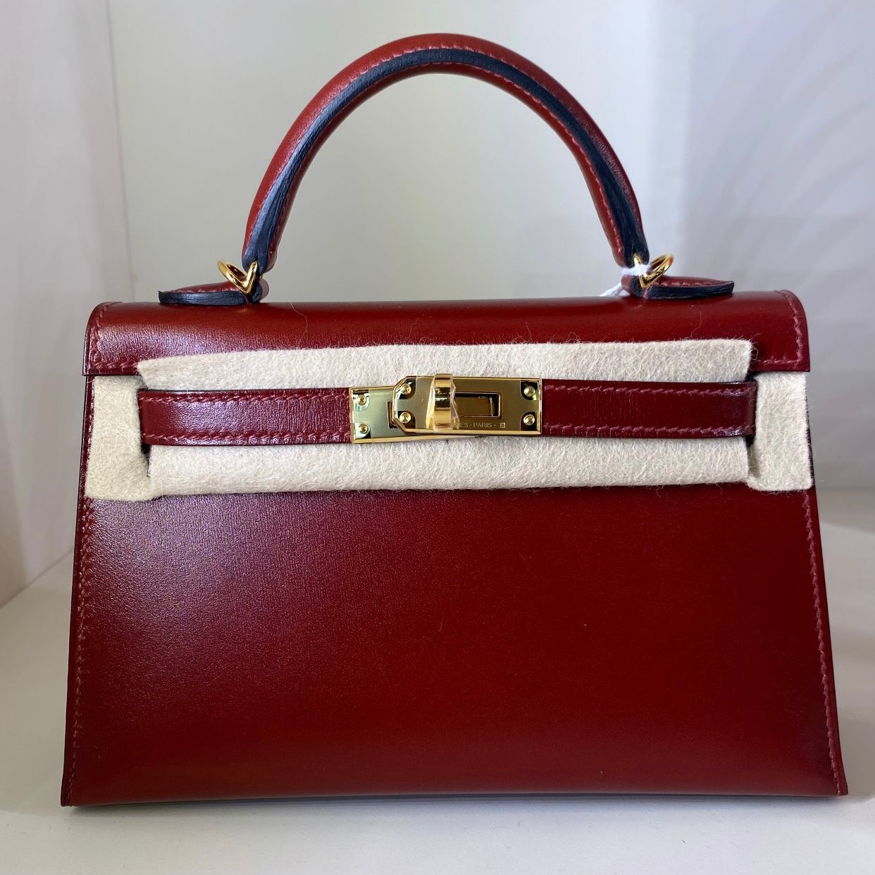 HERMES KELLY 20 EPSOM BORDEAUX