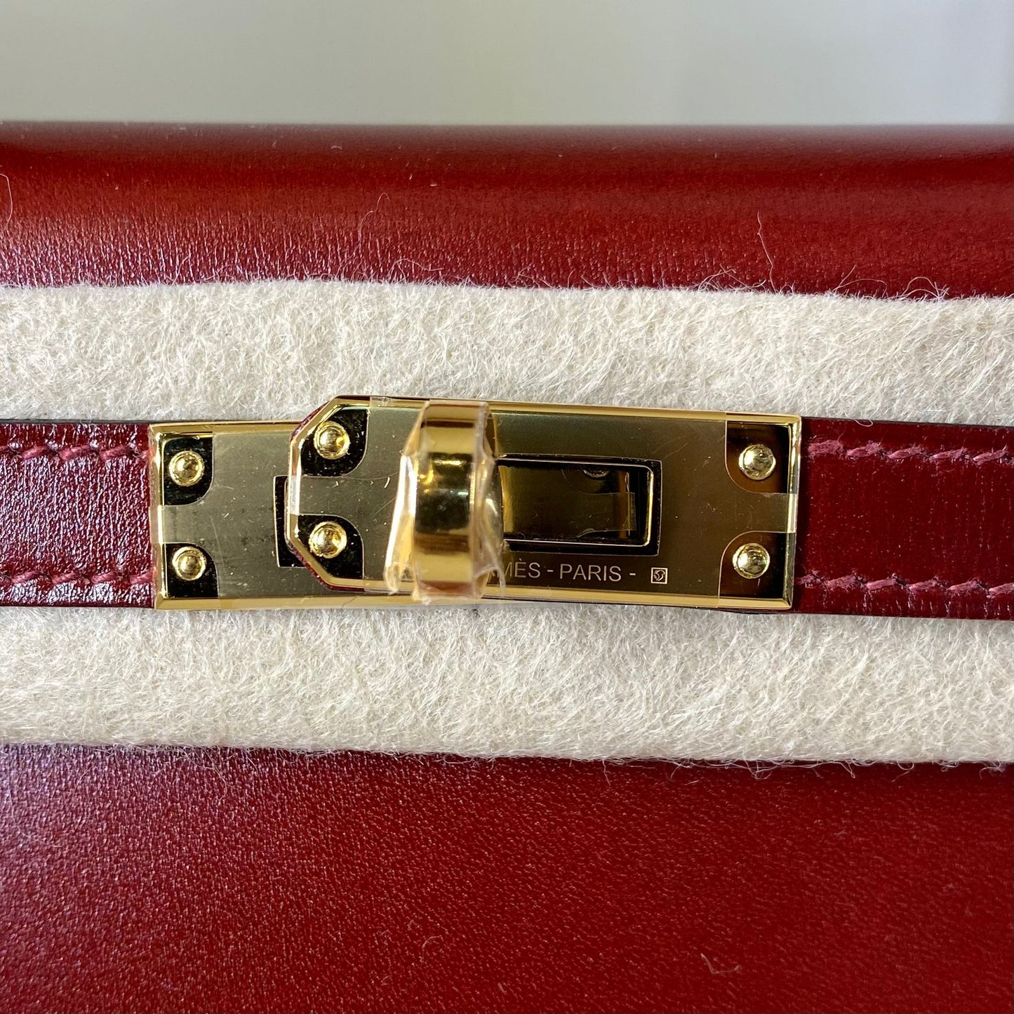 HERMES KELLY 20 EPSOM BORDEAUX