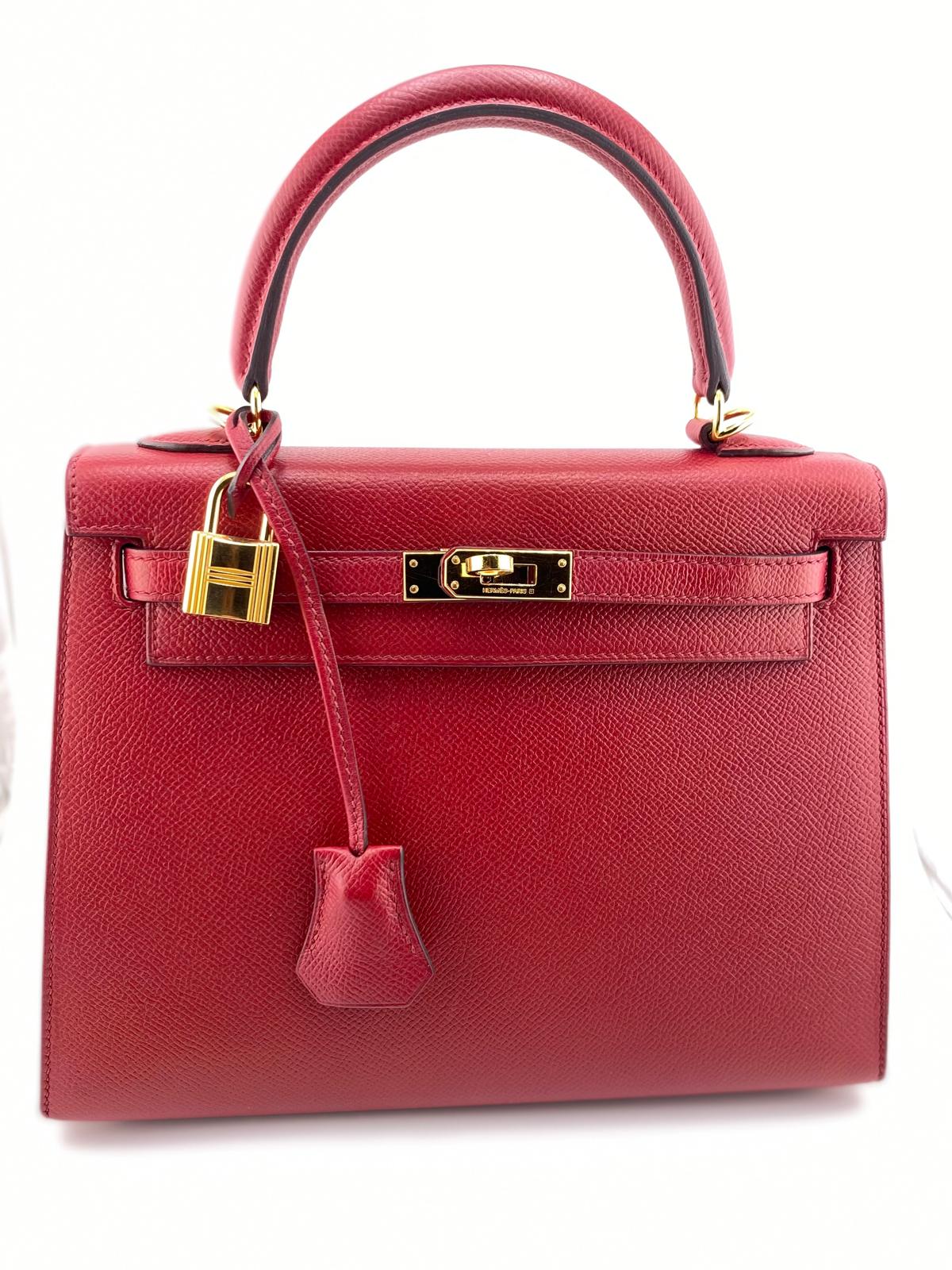 HERMES KELLY 25 col. ROSSO usata