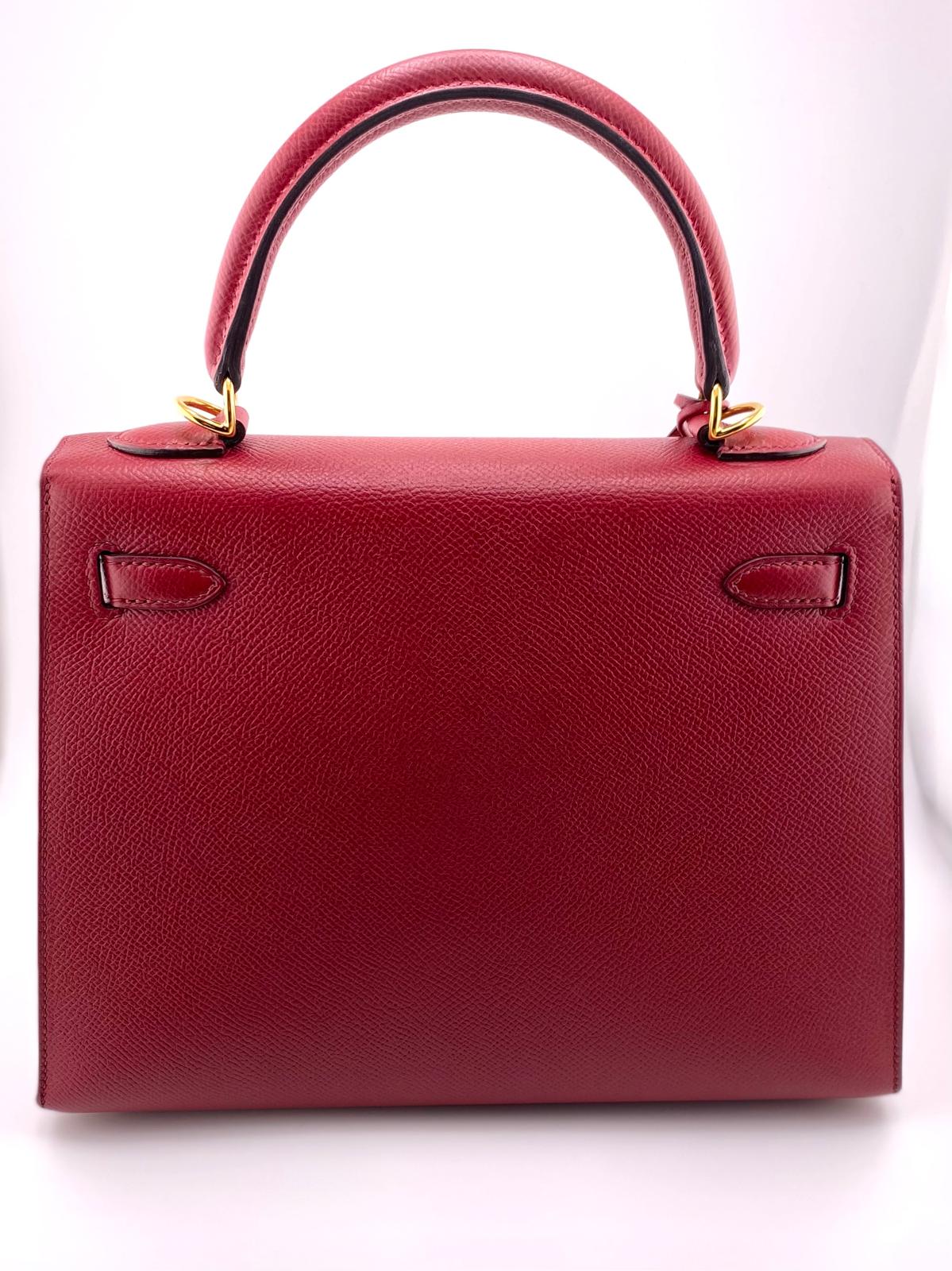 HERMES KELLY 25 col. ROSSO usata
