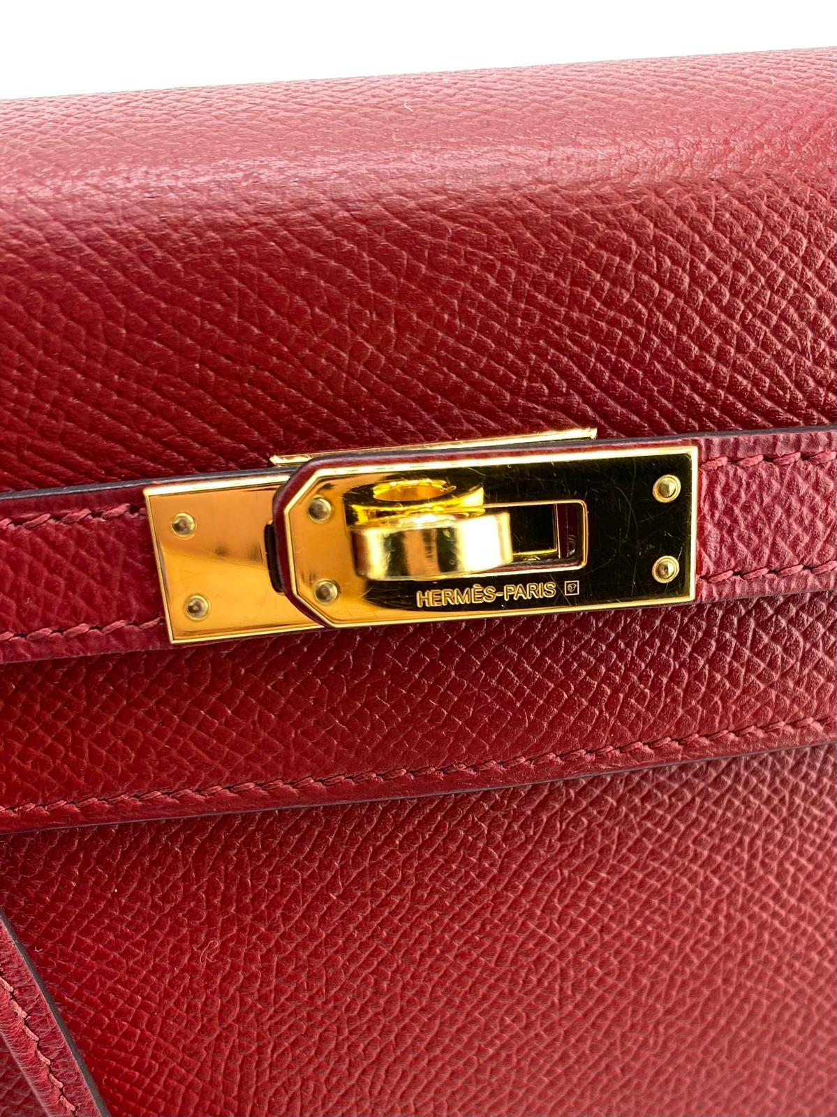 HERMES KELLY 25 col. ROSSO usata