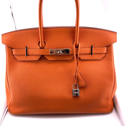 HERMES BIRKIN 35 ORANGE usata
