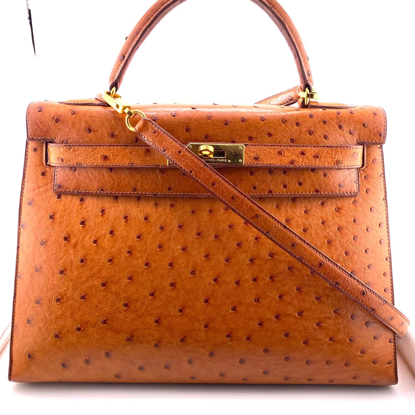 HERMES KELLY 32 struzzo