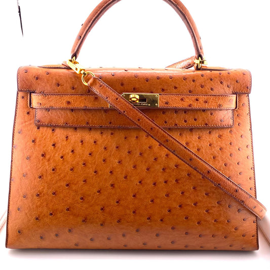 HERMES KELLY 32 struzzo
