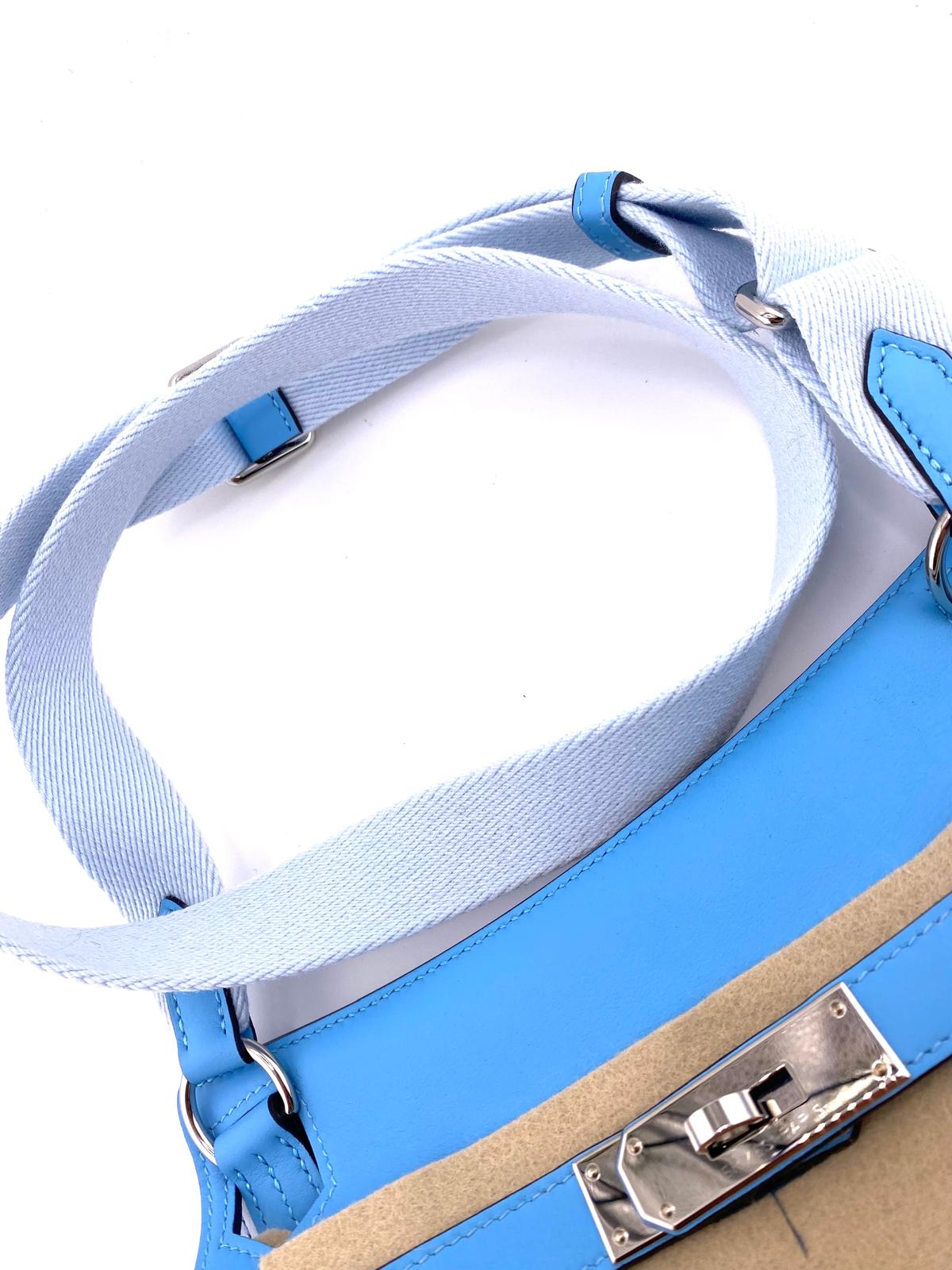 HERMES JYPSIERE MINI col. azzurro