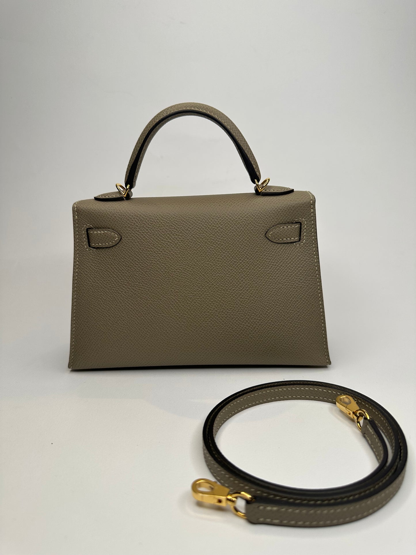 HERMES KELLY 20 EPSOM GRIS ASPHALTE