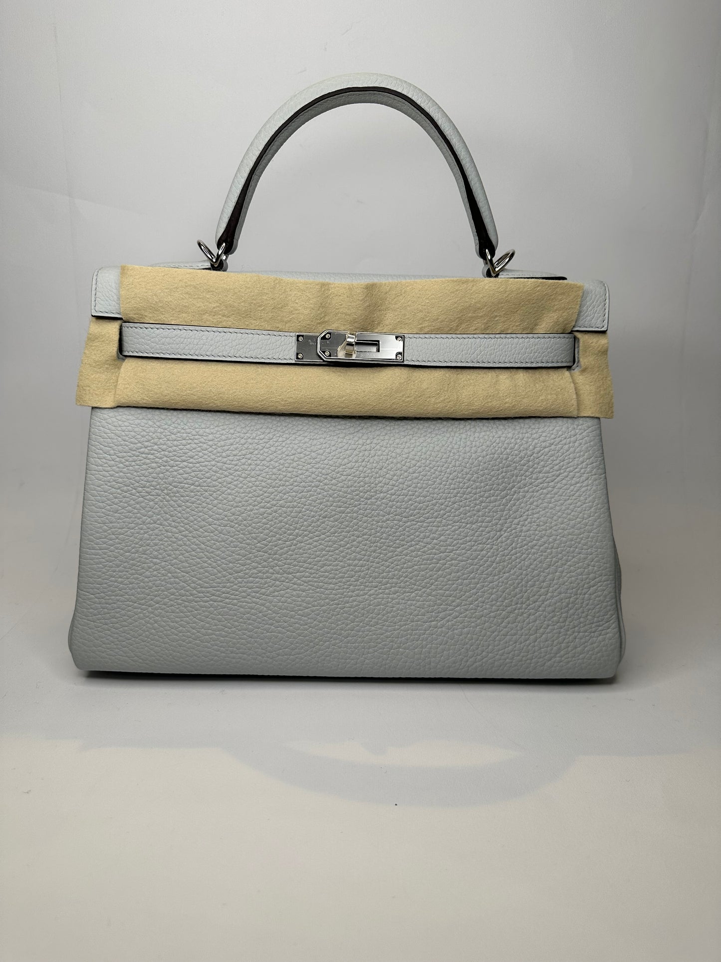 HERMES KELLY II RETOURNE 32 TAURILLON GHIACCIO 2023