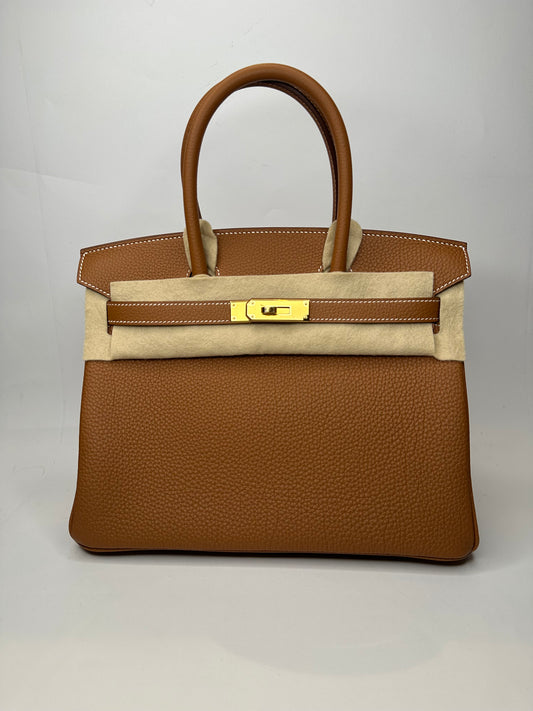 HERMES BIRKIN 30 TOGO GOLD 2023