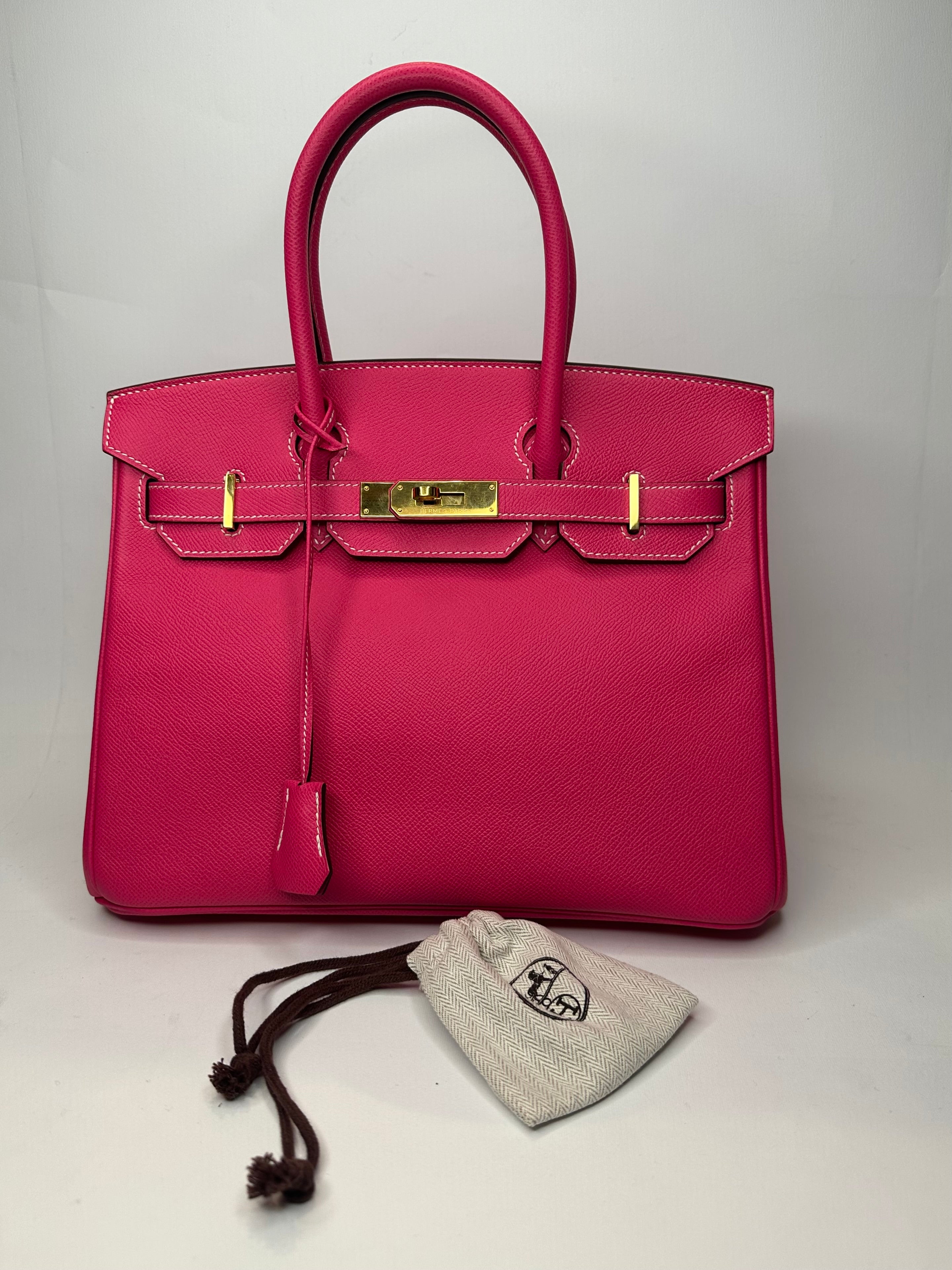 HERMES BIRKIN 30 EPSOM FUCSIA usata Ruzza Bags