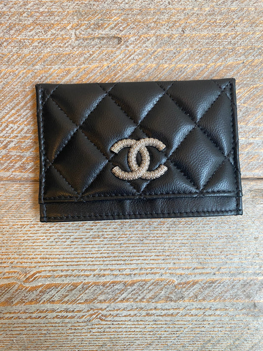 Chanel portacarte nero 2023
