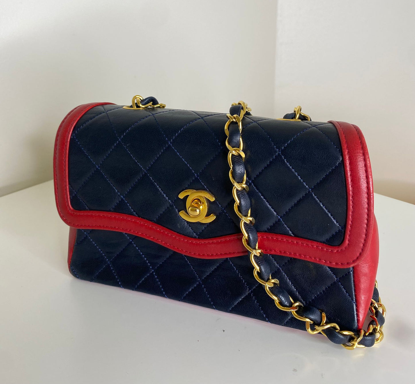 Chanel Vintage blu e rosso