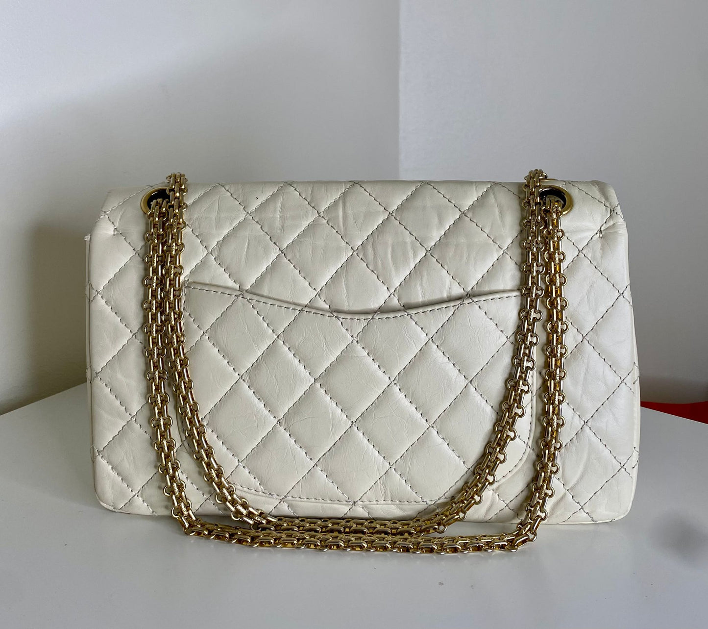 Chanel 2.55 grande bianco