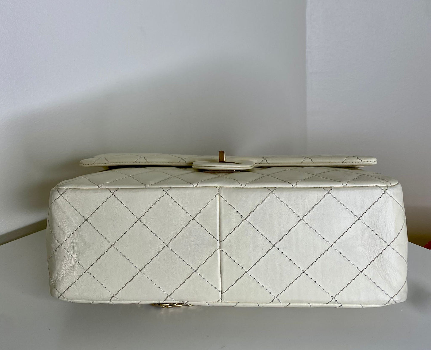 Chanel 2.55 grande bianco