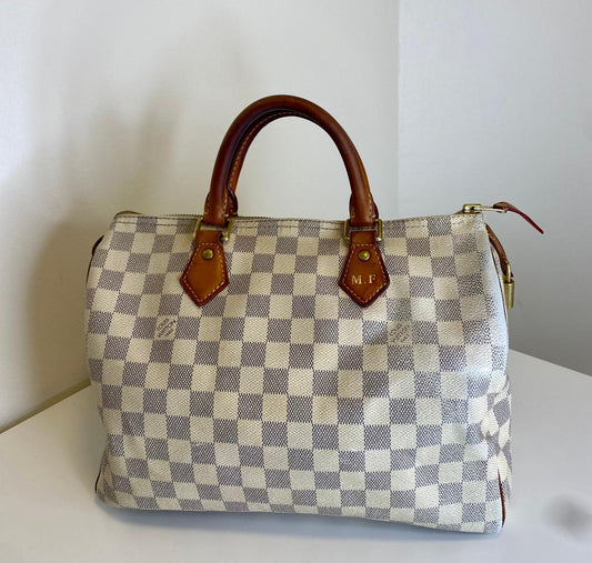 Louis Vuitton Speedy damier bianco