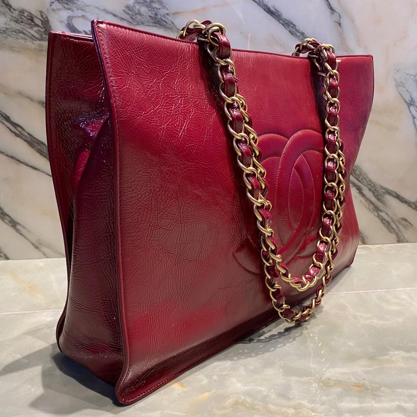 Chanel Shopping bordeaux
