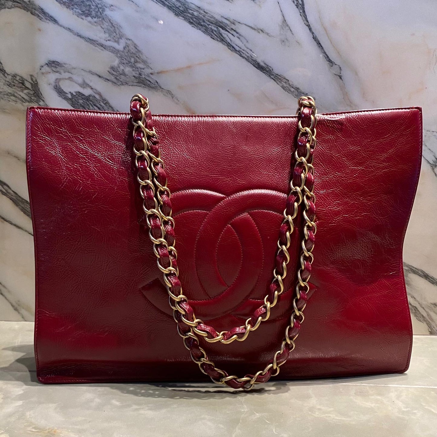 Chanel Shopping bordeaux