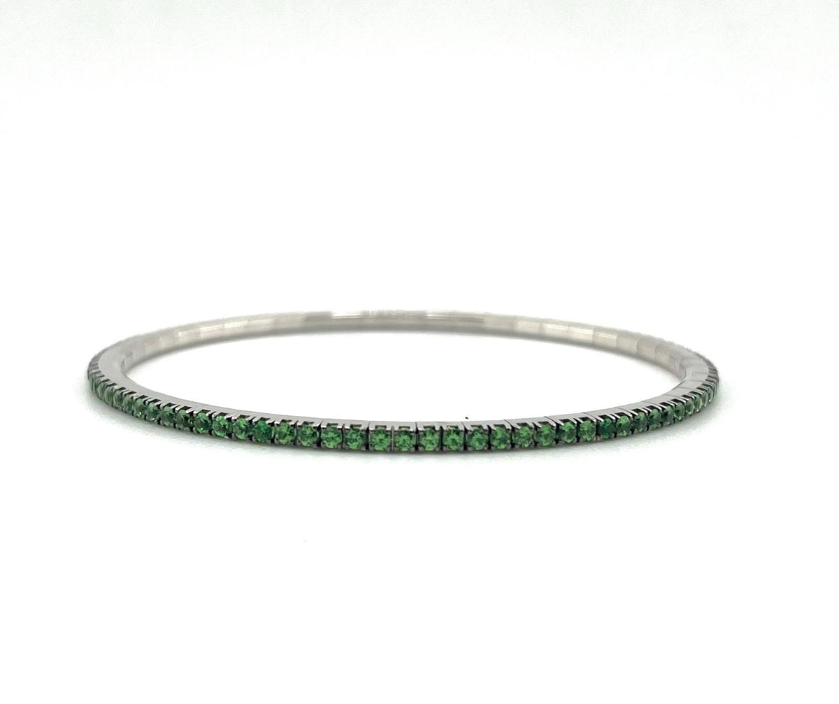 Bracciale Tennis estensibile Smeraldi
