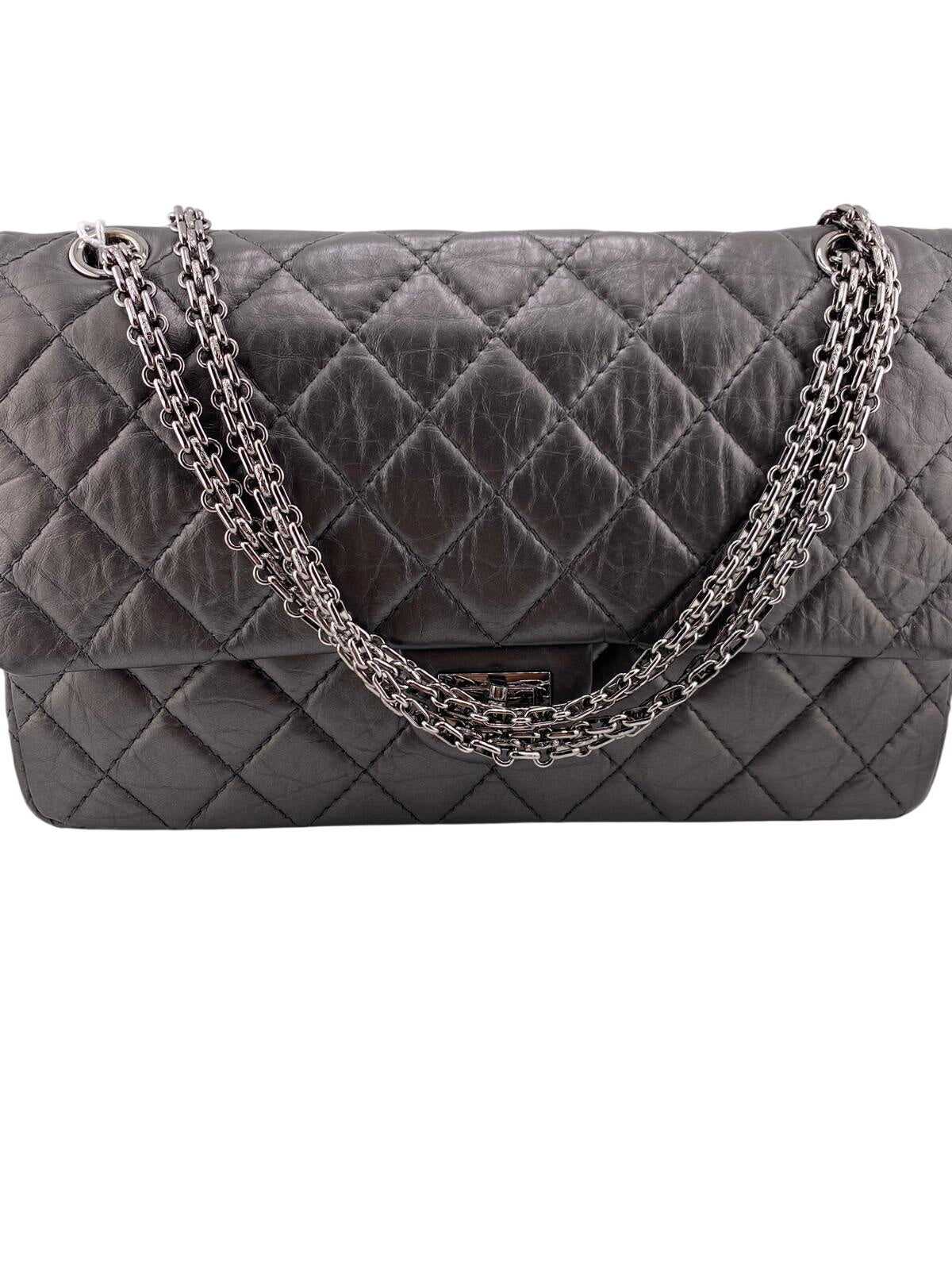 CHANEL 2.55 col. ANTRACITE usata