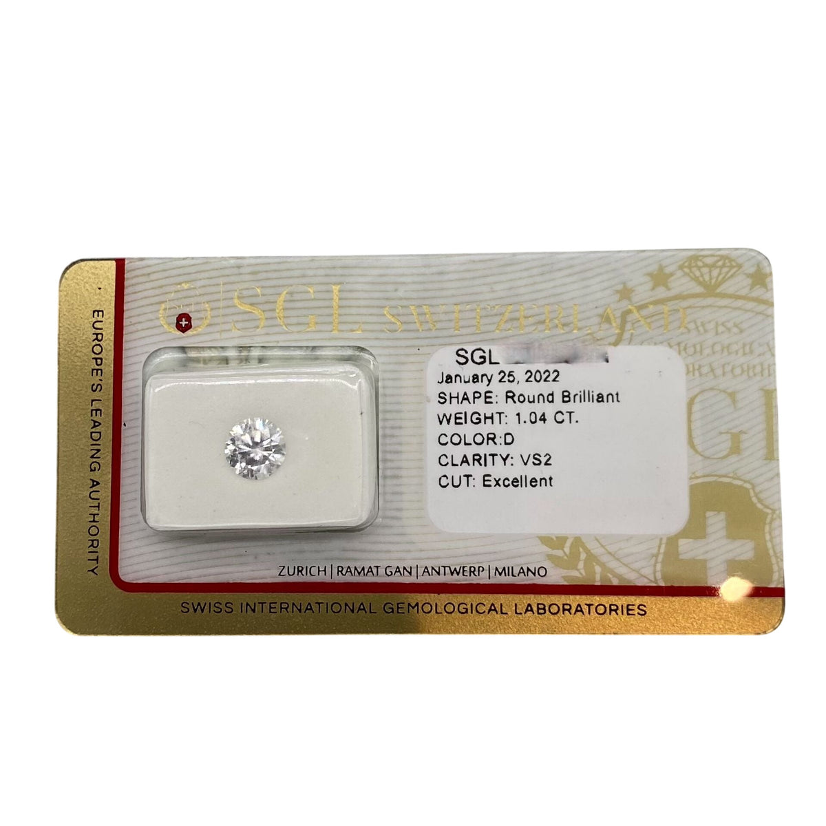 Diamante Ct 1.04 - Blister