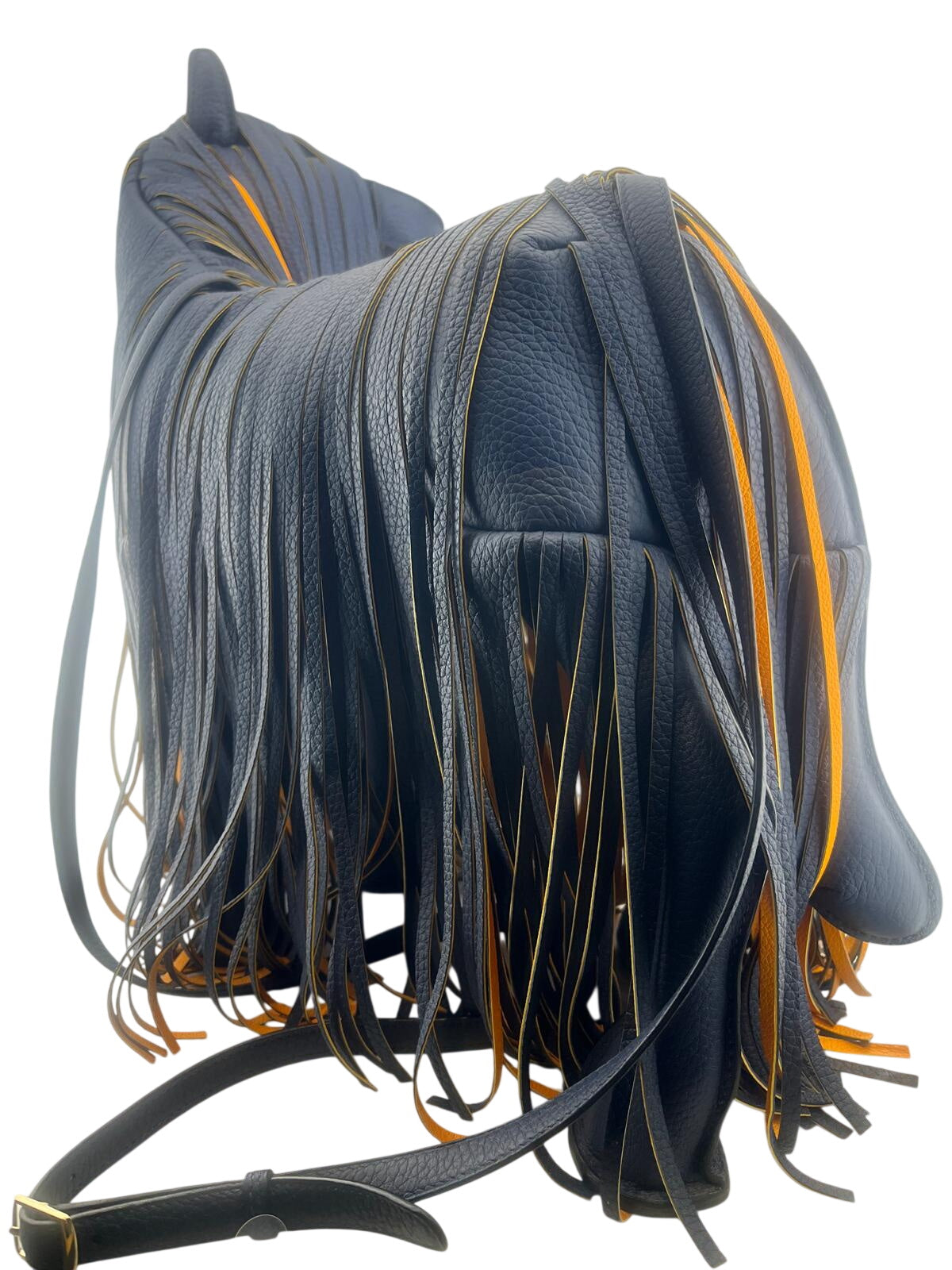 BORSA HERMES CAVALLINO LIMITED EDITION COL.BLU NOTTE/ORANGE