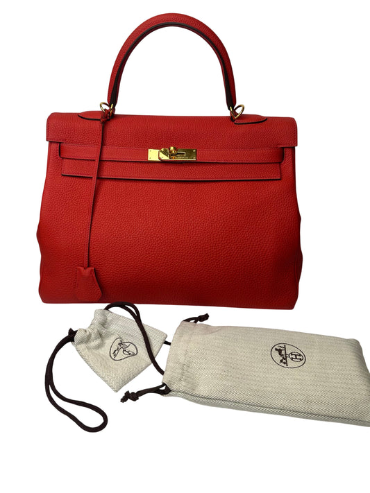 HERMES KELLY 35 GERANIO usata
